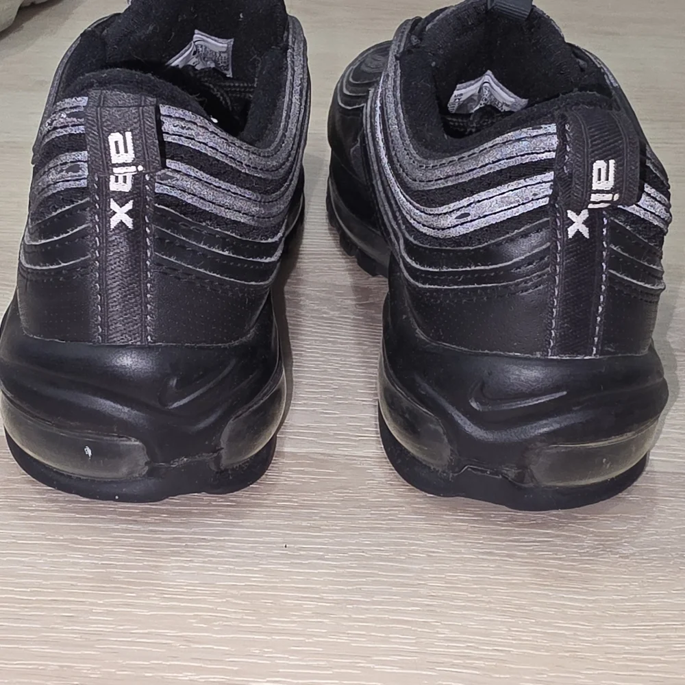 Nike Air Max 97 All Black‎ Sneakers Size 7Y Shoes